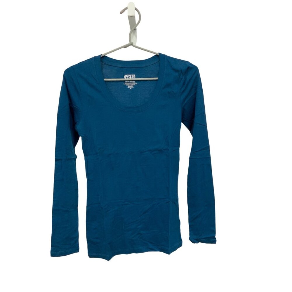 Active Basic Deep Sea Blue Tee